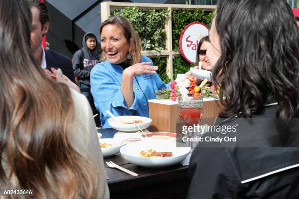 MaryDawn Wright attends an Unofficial Meal event in NYC celebrating #NationalHummusDay hosted by Lea Michele & Sabra Dipping Company at Astor Place...