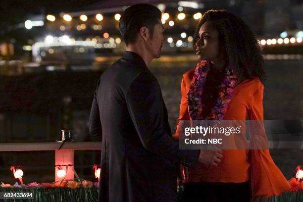 Love Hurts" Episode 223 -- Pictured: Brian Tee as Ethan Choi, Yaya DaCosta as April Sexton --