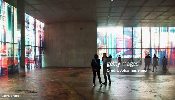 General view of 'The Theater of Disappearance' exhibition of Argentine artist Adrian Villar Rojas during the opening at Kunsthaus on May 12, 2017 in...
