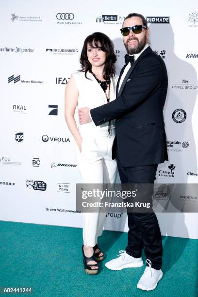 Rea Garvey and his wife Josephine Garvey during the GreenTec Awards at ewerk on May 12, 2017 in Berlin, Germany.