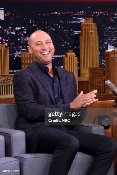 Episode 0674-- Pictured: Athlete Derek Jeter during an interview on May 12, 2017 --