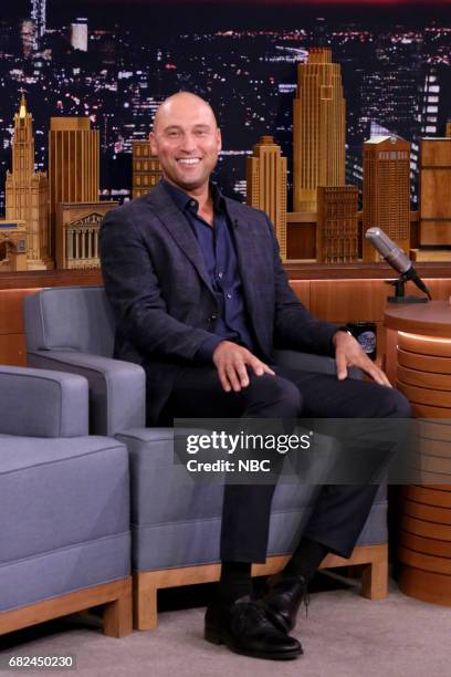 Episode 0674-- Pictured: Athlete Derek Jeter during an interview on May 12, 2017 --