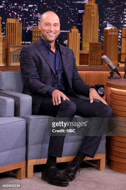 Episode 0674-- Pictured: Athlete Derek Jeter during an interview on May 12, 2017 --