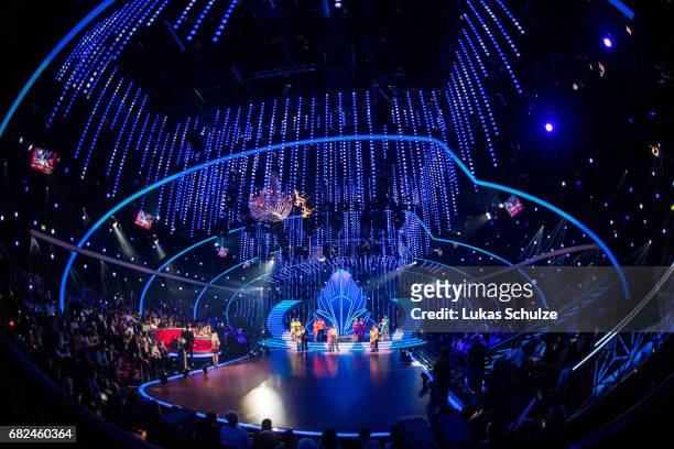 General view of the studio during the 8th show of the tenth season of the television competition 'Let's Dance' on May 12, 2017 in Cologne, Germany.