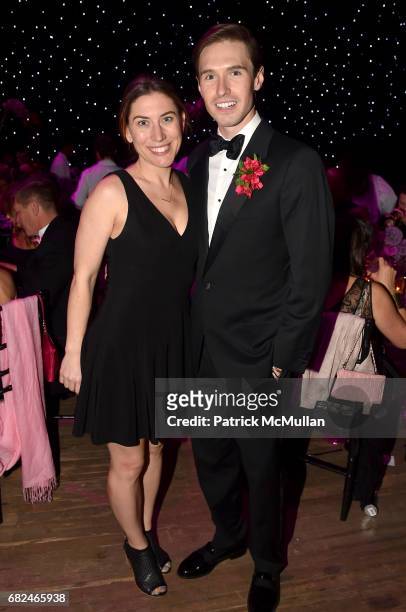 Darla Murray and Andrew Nodell attend the 2017 Hot Pink Party "Super Nova" presented by the Breast Cancer Research Foundation at Park Avenue Armory...