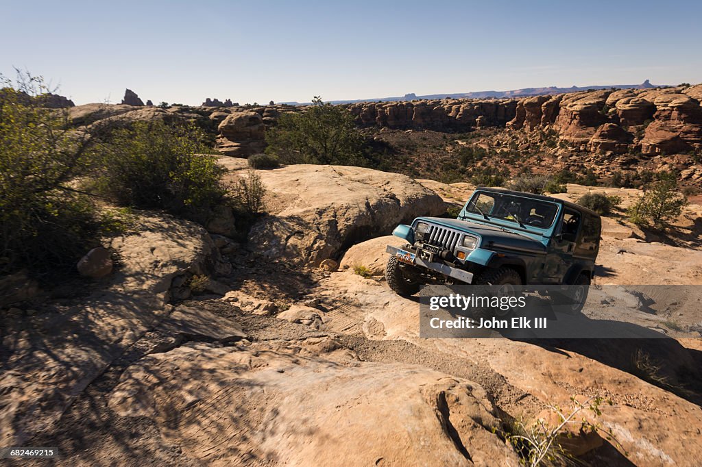 Canyonlands NP, Elephant Hill with 4x4 vehicles