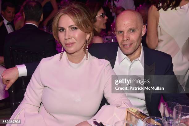 Inga Rubenstein and Keith Rubestein attend the 2017 Hot Pink Party "Super Nova" presented by the Breast Cancer Research Foundation at Park Avenue...