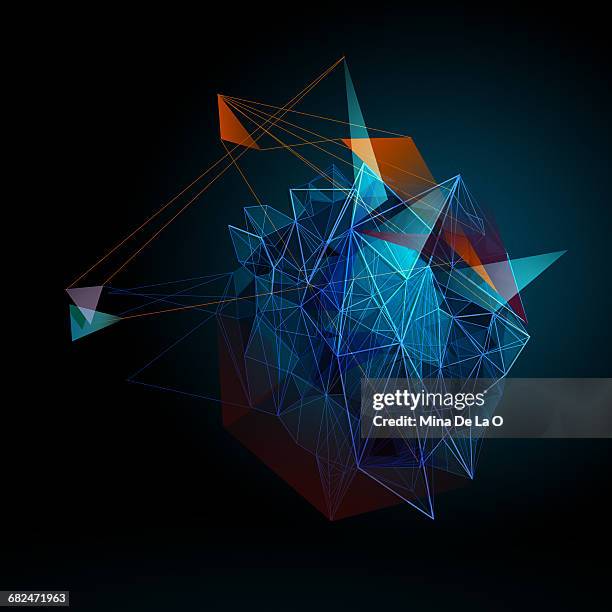 colour triblue - shapes stock pictures, royalty-free photos & images