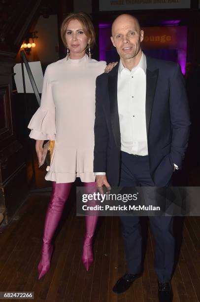 Inga Rubenstein and Keith Rubenstein attend the 2017 Hot Pink Party "Super Nova" presented by the Breast Cancer Research Foundation at Park Avenue...