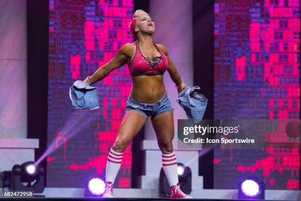 Ashley Sebera , also known as WWE Superstar Dana Brooke, competes in Fitness International as part of the Arnold Sports Festival on March 3 at the...