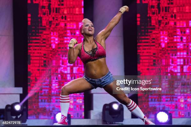 Ashley Sebera , also known as WWE Superstar Dana Brooke, competes in Fitness International as part of the Arnold Sports Festival on March 3 at the...