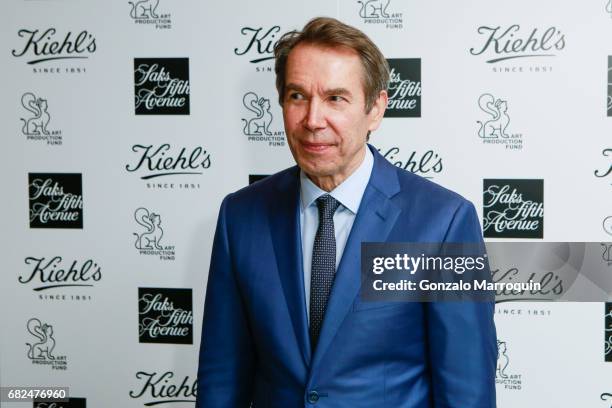 Jeff Koons during the Kiehl's Since 1851, Art Production Fund and Saks Fifth Avenue Celebrate the Unveiling of "Seated Ballerina" by Jeff Koons at...