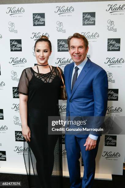 Jeff Koons during the Kiehl's Since 1851, Art Production Fund and Saks Fifth Avenue Celebrate the Unveiling of "Seated Ballerina" by Jeff Koons at...