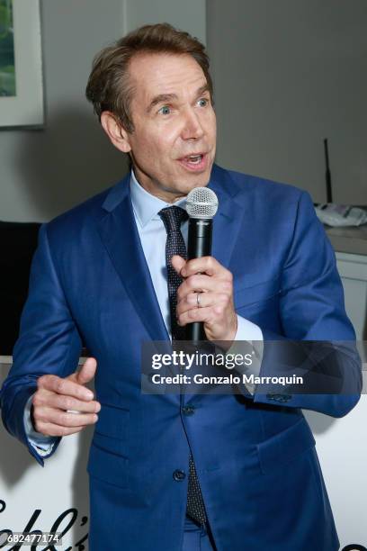 Jeff Koons during the Kiehl's Since 1851, Art Production Fund and Saks Fifth Avenue Celebrate the Unveiling of "Seated Ballerina" by Jeff Koons at...