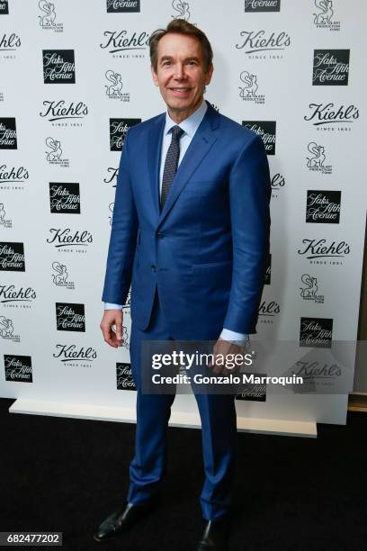 Jeff Koons during the Kiehl's Since 1851, Art Production Fund and Saks Fifth Avenue Celebrate the Unveiling of "Seated Ballerina" by Jeff Koons at...