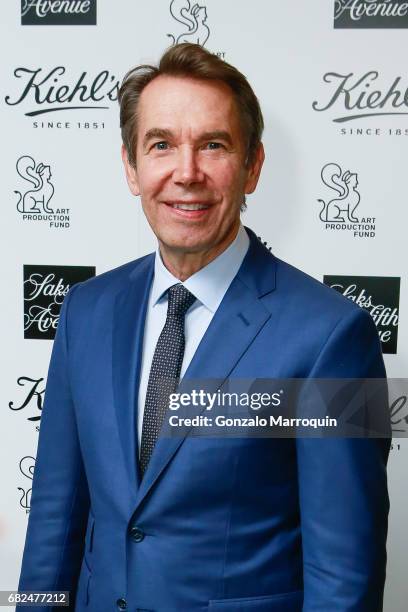 Jeff Koons during the Kiehl's Since 1851, Art Production Fund and Saks Fifth Avenue Celebrate the Unveiling of "Seated Ballerina" by Jeff Koons at...