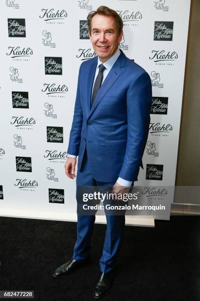 Jeff Koons during the Kiehl's Since 1851, Art Production Fund and Saks Fifth Avenue Celebrate the Unveiling of "Seated Ballerina" by Jeff Koons at...