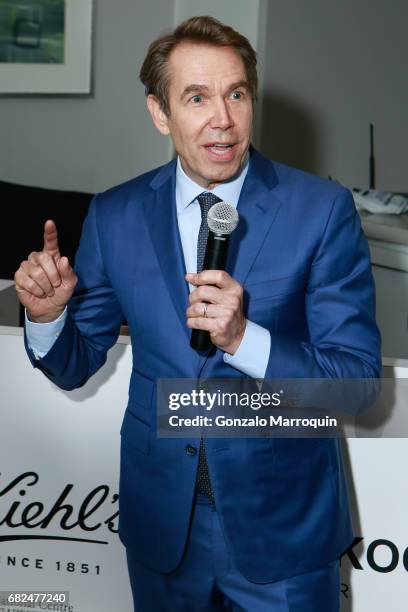 Jeff Koons during the Kiehl's Since 1851, Art Production Fund and Saks Fifth Avenue Celebrate the Unveiling of "Seated Ballerina" by Jeff Koons at...