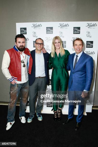 Chris Salgardo, Marc Metrick, Casey Fremont and Jeff Koons attend the Kiehl's Since 1851, Art Production Fund and Saks Fifth Avenue Celebrate the...