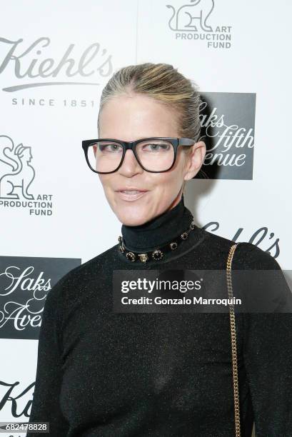 Yvonne Force Villareal attends the Kiehl's Since 1851, Art Production Fund and Saks Fifth Avenue Celebrate the Unveiling of "Seated Ballerina" by...