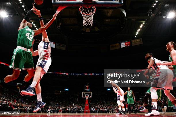 Al Horford of the Boston Celtics shoots the ball during the game against the Washington Wizards during Game Six of the Eastern Conference Semifinals...