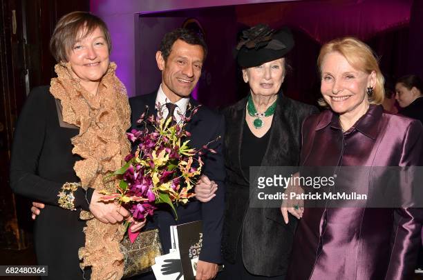 Hana Pegrinkova, Mario Avila, Roz Goldstein and Katie Rosenberg attend the 2017 Hot Pink Party "Super Nova" presented by the Breast Cancer Research...
