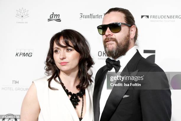 British singer Rea Garvey and his wife Josephine Garvey attend the GreenTec Awards at ewerk on May 12, 2017 in Berlin, Germany.