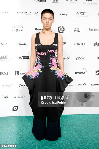 Alina Sueggeler singer of the band 'Frida Gold' attends the GreenTec Awards at ewerk on May 12, 2017 in Berlin, Germany.