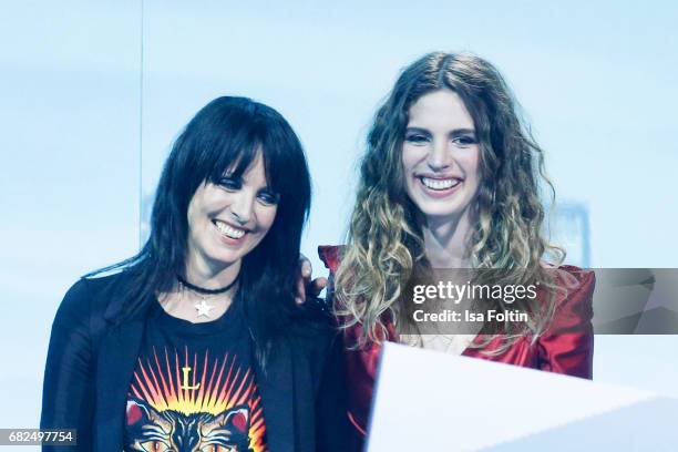 German singer Nena and her daughter Larissa Freitag during the GreenTec Awards Show at ewerk on May 12, 2017 in Berlin, Germany.