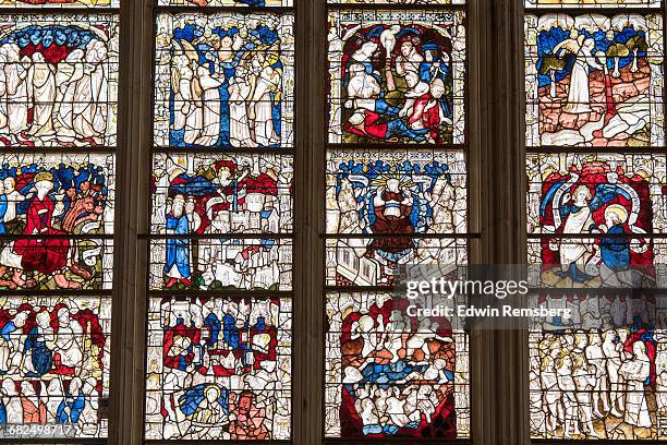 stained glass - york minster stock pictures, royalty-free photos & images