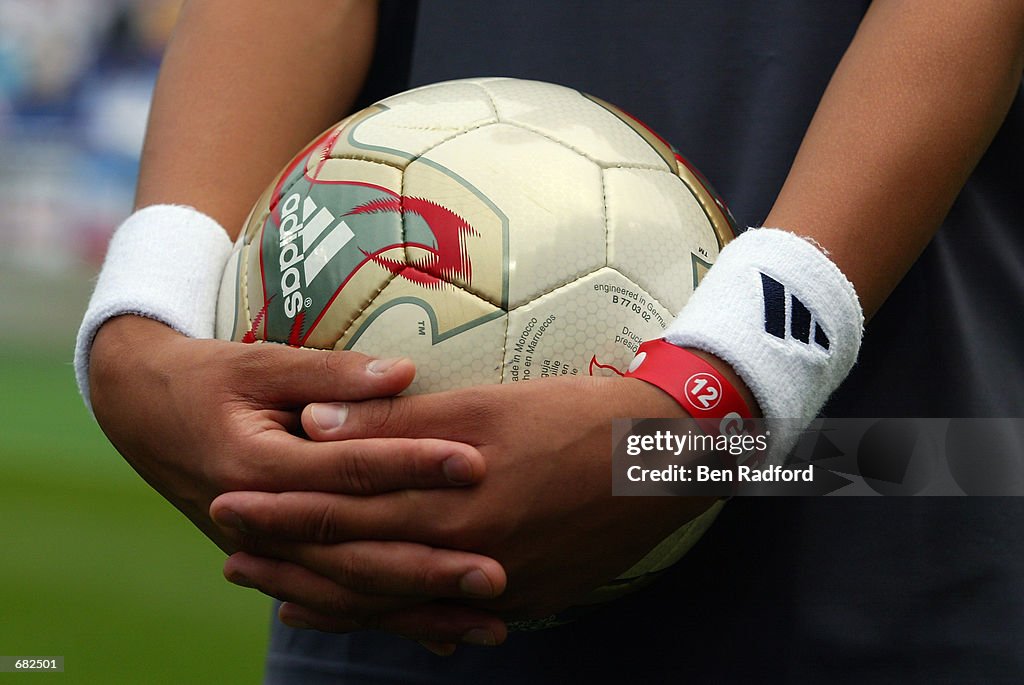 Espectáculo Escalera En el nombre The adidas Fevernova match ball during the FIFA World Cup Finals 2002...  Fotografía de noticias - Getty Images