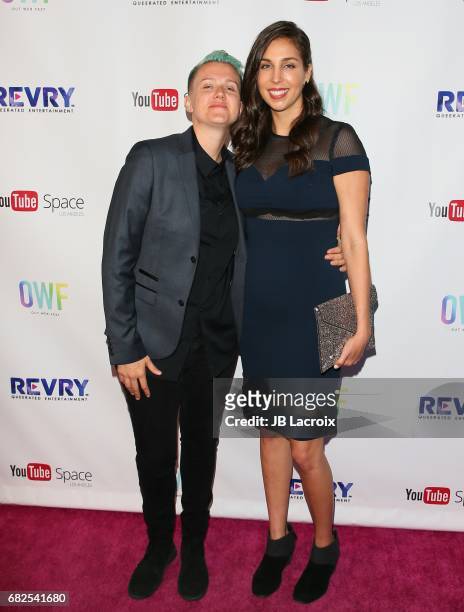 Carlie and Doni attend the OUT Web Fest 2017 LGBTQ + Digital Shorts Festival on May 12, 2017 in Culver City, California.