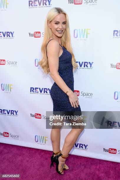 Gigi Gorgeous attends the opening night ceremony for OUT Web Fest 2017 LGBTQ + Digital Shorts Festival at YouTube Space LA on May 12, 2017 in Los...