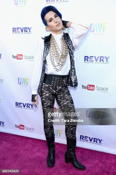 Singer Ricky Rebel attends the opening night ceremony for OUT Web Fest 2017 LGBTQ + Digital Shorts Festival at YouTube Space LA on May 12, 2017 in...