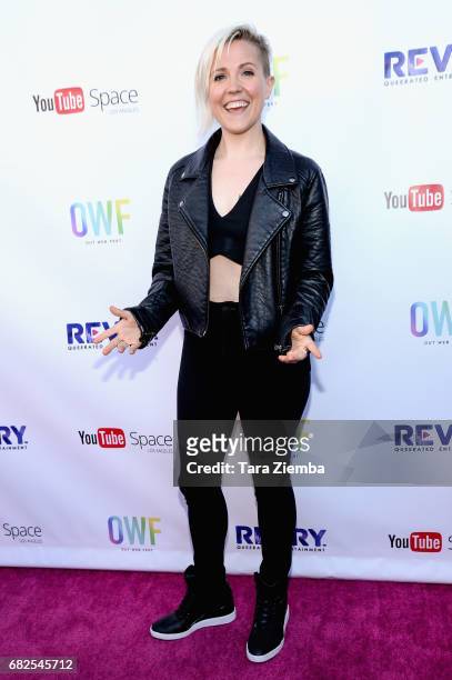 Hannah Hart attends the opening night ceremony for OUT Web Fest 2017 LGBTQ + Digital Shorts Festival at YouTube Space LA on May 12, 2017 in Los...