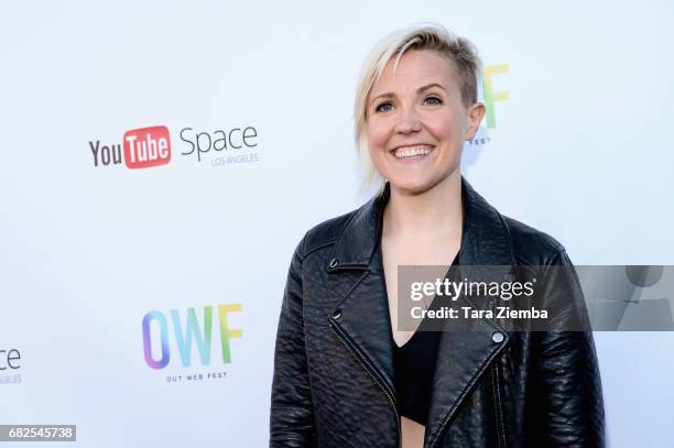 Hannah Hart attends the opening night ceremony for OUT Web Fest 2017 LGBTQ + Digital Shorts Festival at YouTube Space LA on May 12, 2017 in Los...