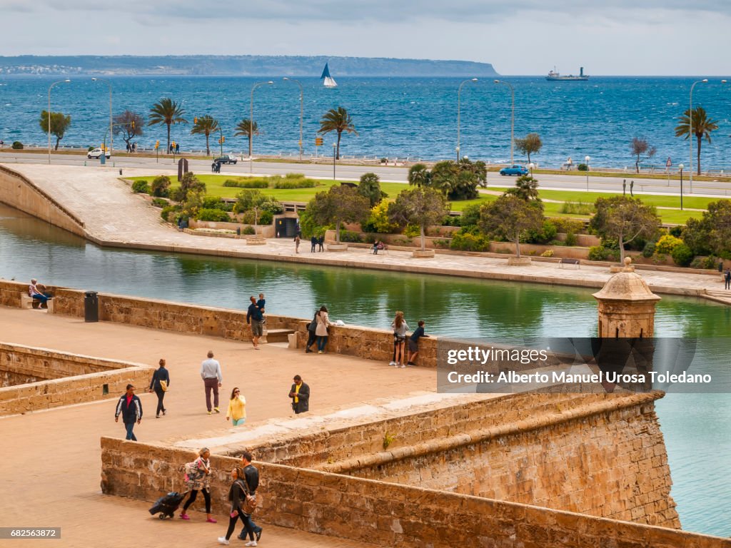 Spain, Palma de Mallorca, City Walls