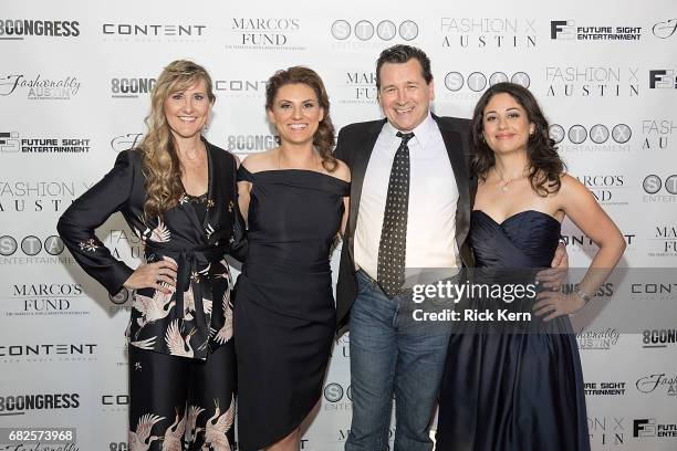 Cheryl Bemis, Tara Pirnia, Mark Lindsay Champman, and Shasta Martin attend the 'Style Queens' premiere on May 12, 2017 in Austin, Texas.