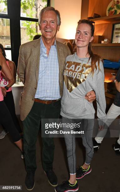 Charles Delevingne and Chloe Delevingne attend the Lady Garden brunch following the 5K & 10K Fun Run in aid of Silent No More Gynaecological Cancer...