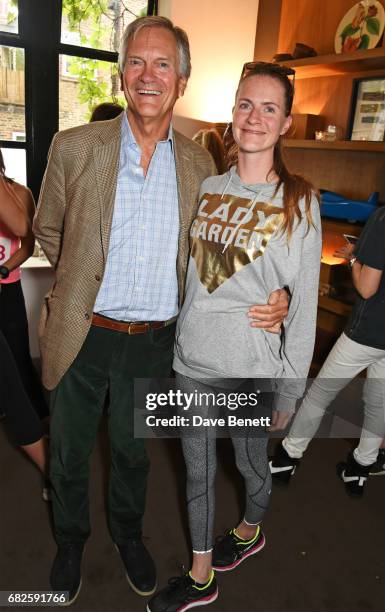 Charles Delevingne and Chloe Delevingne attend the Lady Garden brunch following the 5K & 10K Fun Run in aid of Silent No More Gynaecological Cancer...