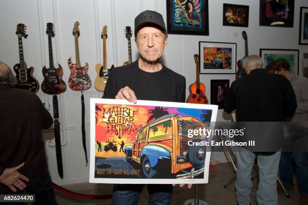 Artist Jim Evans attends the Malibu Guitar Festival Gallery Opening Reception at Malibu Village on May 12, 2017 in Malibu, California.