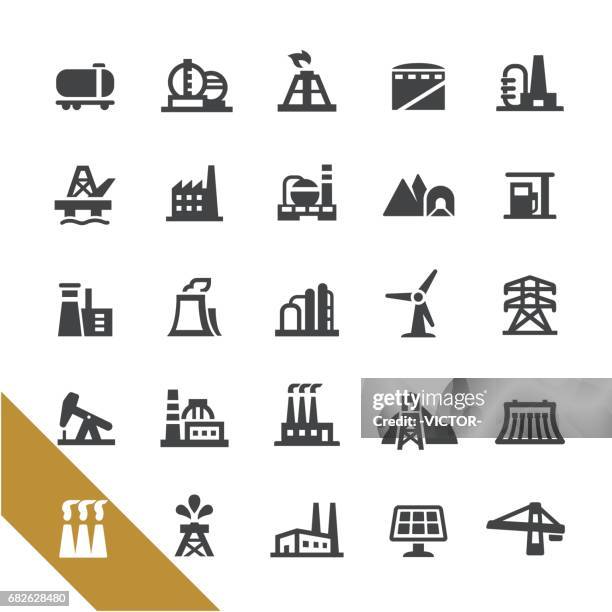 bildbanksillustrationer, clip art samt tecknat material och ikoner med industriella byggnader ikoner - välj serie - distillation tower