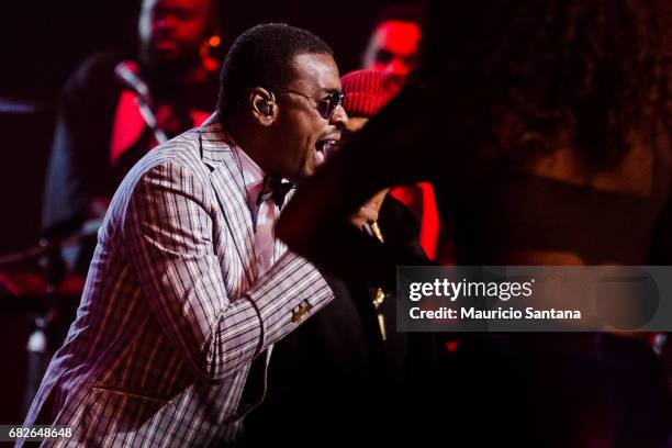 Seu Jorge performs live on stage at Citibank Hall on May 12, 2017 in Sao Paulo, Brazil.