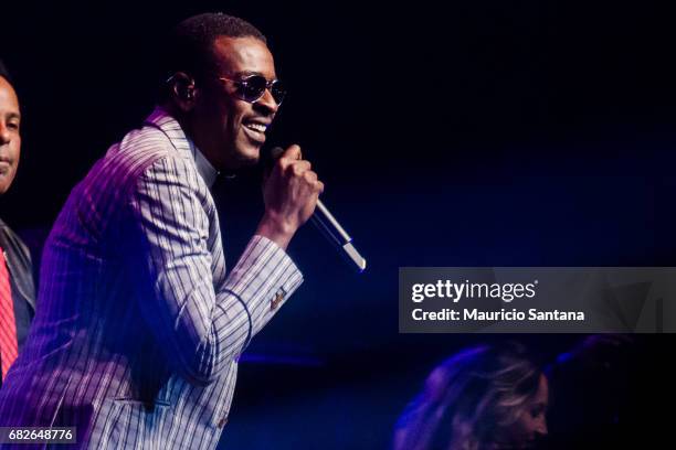 Seu Jorge performs live on stage at Citibank Hall on May 12, 2017 in Sao Paulo, Brazil.