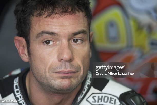 Roberto Rolfo of Italy and Team Factory Vamag looks on in box during the FIM Superbike World Championship - Race 1 at Enzo and Dino Ferrari Circuit...