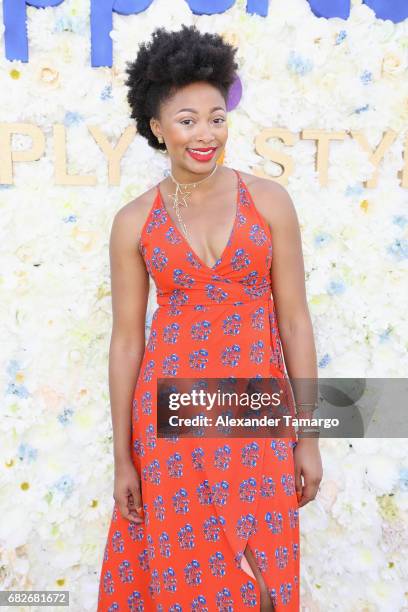 Candace Hampton attends Simply Stylist Miami Pop-Up with Coppertone at Eden Roc Hotel on May 13, 2017 in Miami Beach, Florida.