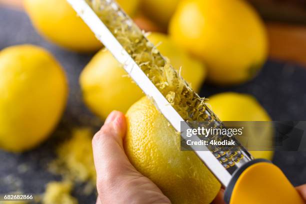 Zested Lemon Rind 56 Lemon Zester Stock Photos, High-Res Pictures, and Images - Getty Images