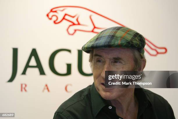 Jaguar boss Jackie Stewart during the Qualifying round for the Canadian Formula One Grand Prix held at the Gilles Villeneuve Circuit, in Montreal,...