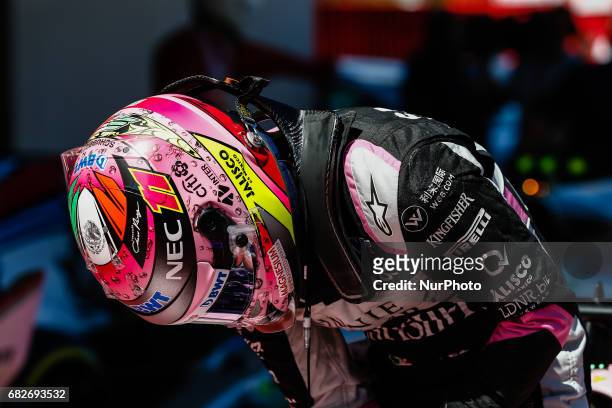 Sergio Checo Perez, team Force India during the Formula One GP of Spain 2017 Qualifying celebrated at Circuit Barcelona Catalunuya on 13th May 2017...