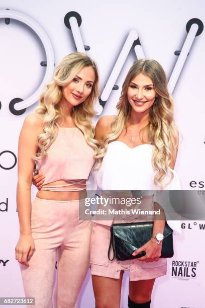 Carmen Mercedes and Anna Jonson attend the GLOW - The Beauty Convention on May 13, 2017 in Duesseldorf, Germany.